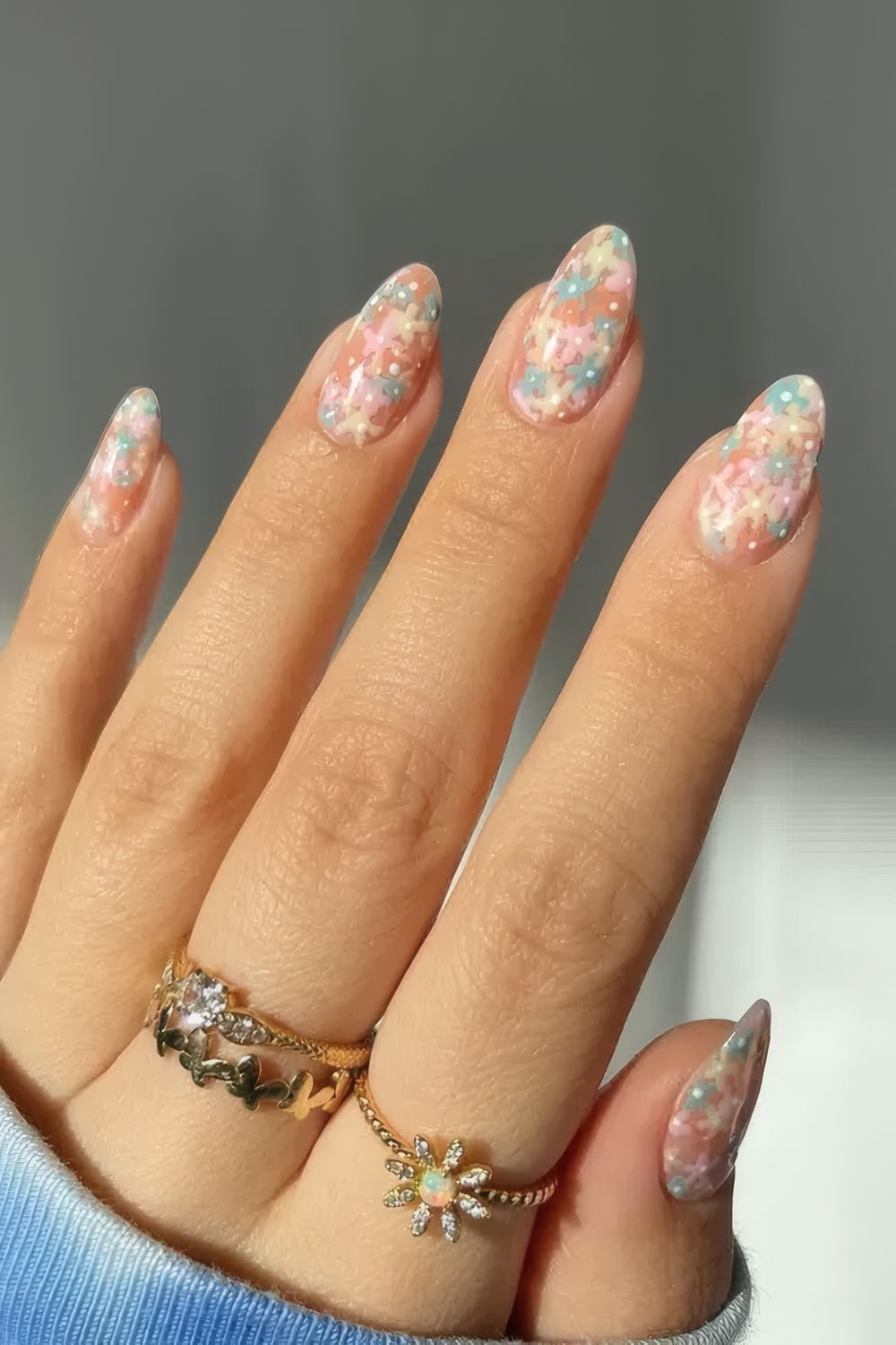 Small Floral Nail Art
